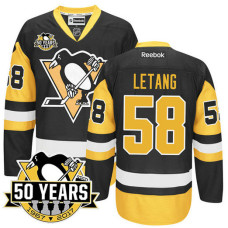 Kris Letang #58 Black 2016 Stanley Cup Jersey