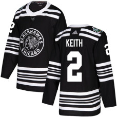 #2 Duncan Keith Black Authentic 2019 Winter Classic Stitched Jersey