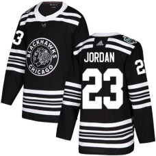 #23 Michael Jordan Black Authentic 2019 Winter Classic Stitched Jersey