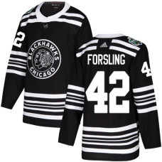 #42 Gustav Forsling Black Authentic 2019 Winter Classic Stitched Jersey