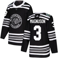 #3 Keith Magnuson Black Authentic 2019 Winter Classic Stitched Jersey