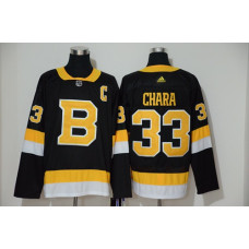 #33 Zdeno Chara Black Throwback Authentic Stitched Hockey Jersey