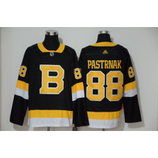 #88 David Pastrnak Black Throwback Authentic Stitched Hockey Jersey