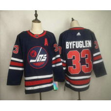 #33 Dustin Byfuglien Navy Blue 2019 Heritage Classic Stitched Jersey