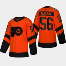 #56 Mike McKenna Flyers Coors Light 2019 Stadium Series Orange Authentic Jersey