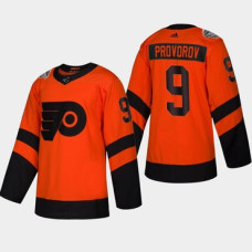 #9 Ivan Provorov Flyers Coors Light 2019 Stadium Series Orange Authentic Jersey
