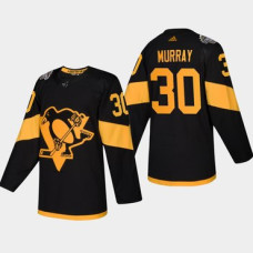 #30 Matt Murray Penguins Coors Light 2019 Stadium Series Black Authentic Jersey