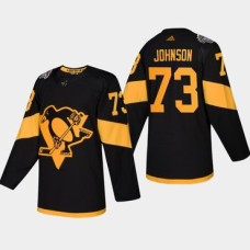 #73 Jack Johnson Penguins Coors Light 2019 Stadium Series Black Authentic Jersey