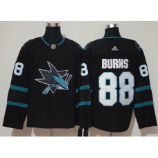 #88 Brent Burns Black Alternate Authentic Stitched Jersey