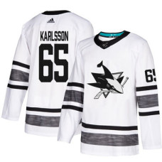 Sharks #65 Erik Karlsson White Authentic 2019 All-Star Stitched Hockey Jersey