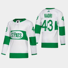 #43 Nazem Kadri Toronto St. Pats Road Authentic Player White Jersey