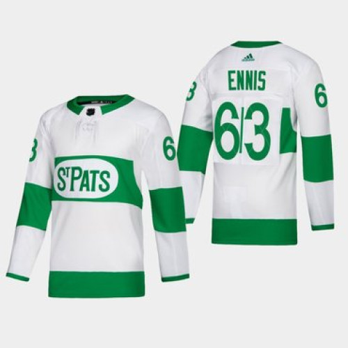 No63 Tyler Ennis White 2019 St. Patrick's Day Authentic Player Stitched Youth Jersey