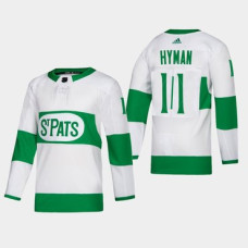 #11 Zach Hyman Toronto St. Pats Road Authentic Player White Jersey