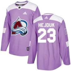 #23 Milan Hejduk Authentic Fights Cancer Practice Purple Jersey