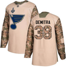 #38 Pavol Demitra Camo Authentic 2017 Veterans Day 2019 Stanley Cup Final Bound Stitched Hockey Jersey