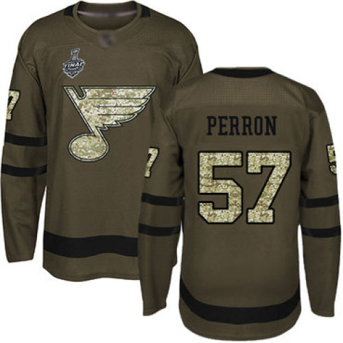No57 David Perron Black 1917-2017 100th Anniversary 2019 Stanley Cup Final Stitched Jersey