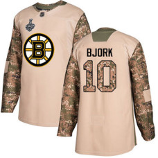 #10 Anders Bjork Camo Authentic 2017 Veterans Day 2019 Stanley Cup Final Bound Stitched Hockey Jersey