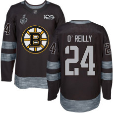 #24 Terry O'Reilly Black 1917-2017 100th Anniversary 2019 Stanley Cup Final Bound Stitched Hockey Jersey