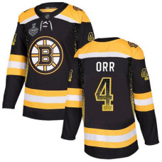 #4 Bobby Orr Black Home Authentic Drift Fashion 2019 Stanley Cup Final Bound Stitched Hockey Jersey