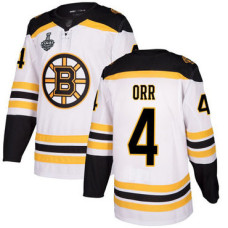 #4 Bobby Orr White Road Authentic 2019 Stanley Cup Final Bound Stitched Hockey Jersey