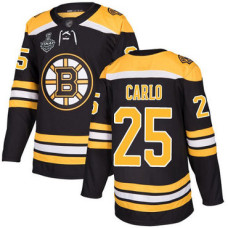 #25 Brandon Carlo Black Home Authentic 2019 Stanley Cup Final Bound Stitched Hockey Jersey