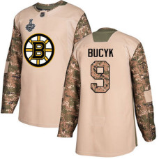 #9 Johnny Bucyk Camo Authentic 2017 Veterans Day 2019 Stanley Cup Final Bound Stitched Hockey Jersey