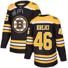#46 David Krejci Black Home Authentic 2019 Stanley Cup Final Bound Stitched Hockey Jersey