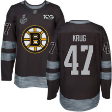 #47 Torey Krug Black 1917-2017 100th Anniversary 2019 Stanley Cup Final Bound Stitched Hockey Jersey