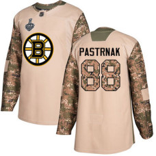 #88 David Pastrnak Camo Authentic 2017 Veterans Day 2019 Stanley Cup Final Bound Stitched Hockey Jersey