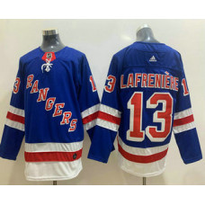 #13 Alexis Lafreniere Royal Blue Hockey Stitched Jersey