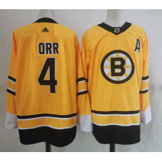 #4 Bobby Orr Yellow 2020-21 Stitched Jersey
