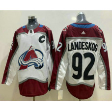 #92 Gabriel Landeskog White Stitched Jersey