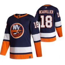 #18 Anthony Beauvillier Navy Blue 2020-21 Reverse Retro Alternate Jersey