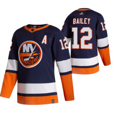 #12 Josh Bailey Navy Blue 2020-21 Reverse Retro Alternate Jersey