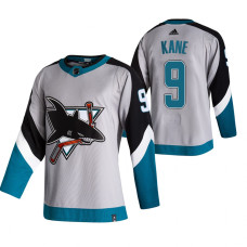 #9 Evander Kane Grey 2020-21 Reverse Retro Alternate Jersey