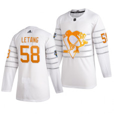 #58 Kris Letang White 2020 All-Star Game Jersey