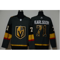 #71 William Karlsson Gray With Team Logo Stitched Jersey