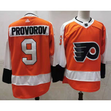 #9 Ivan Provorov Orange With Black Name 2020-21 Stitched Jersey