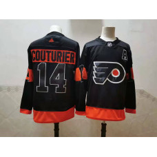 #14 Sean Couturier Black 2020-21 Stitched Jersey