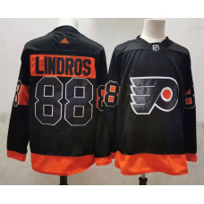 #88 Eric Lindros Black 2020-21 Stitched Jersey