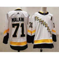 #71 Evgeni Malkin White 2020-21 Stitched Jersey