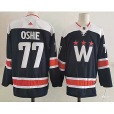 #77 T.J. Oshie NEW Navy Blue Stitched Jersey