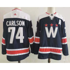 #74 John Carlson NEW Navy Blue Stitched Jersey