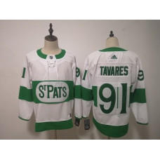 #91 John Tavares Toronto St. Pats Road Authentic Player White Jersey