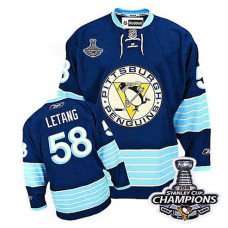 Kris Letang #58 Navy Blue 2016 Stanley Cup Finals Jersey