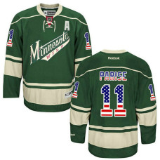 Zach Parise #11 Green National Flag Alternate Jersey