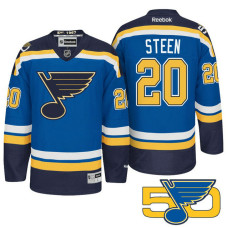 Alexander Steen #20 Blue 50th Anniversary Jersey