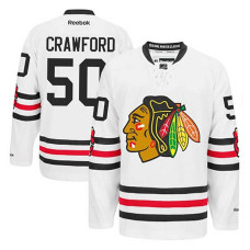 Corey Crawford #50 White 2015 Winter Classic Jersey