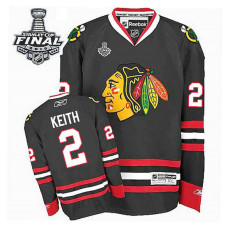 Duncan Keith #2 Black 2015 Stanley Cup Alternate Jersey