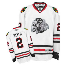 Duncan Keith #2 White White Skull Jersey